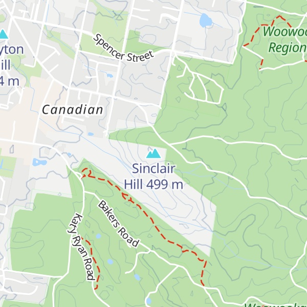 Map of Sinclair Hill