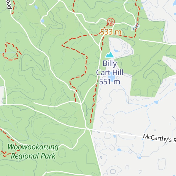 Map of Conglomerate Hill
