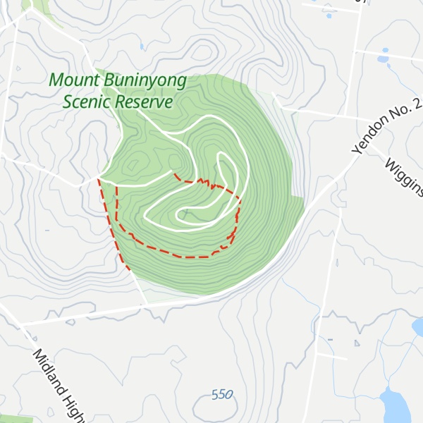Map of Mount Buninyong