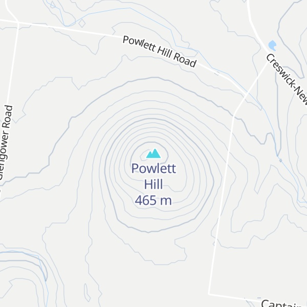 Map of Powlett Hill