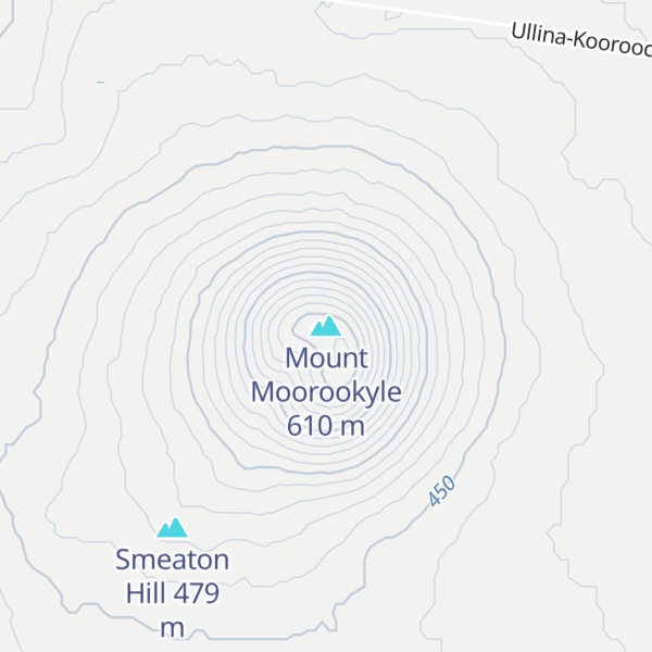 Map of Mount Moorookyle