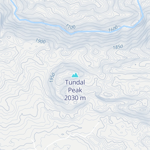 Map of Tundal Peak