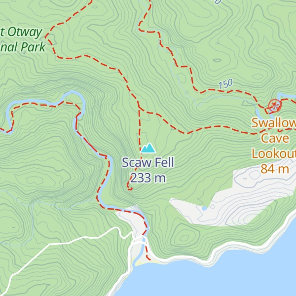 Map of Scaw Fell