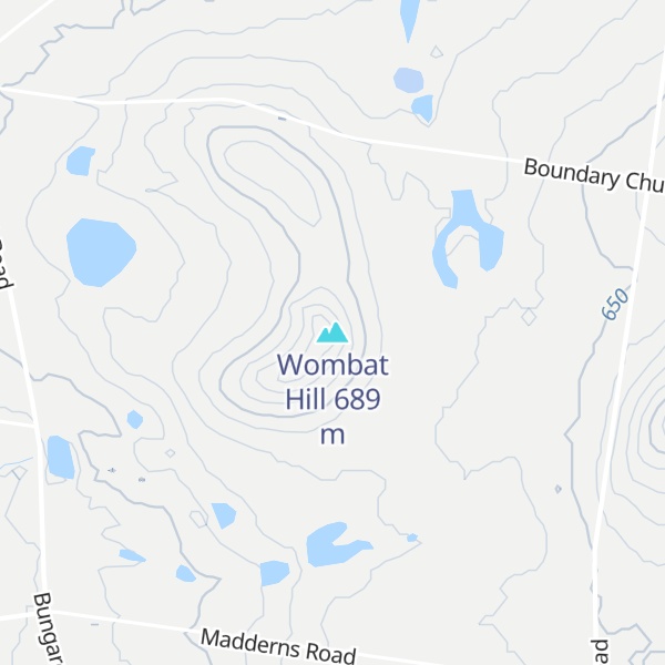 Map of Wombat Hill