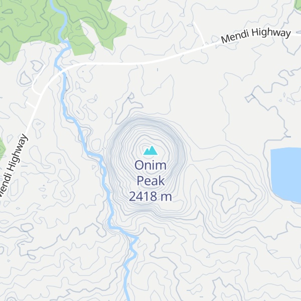 Map of Onim Peak