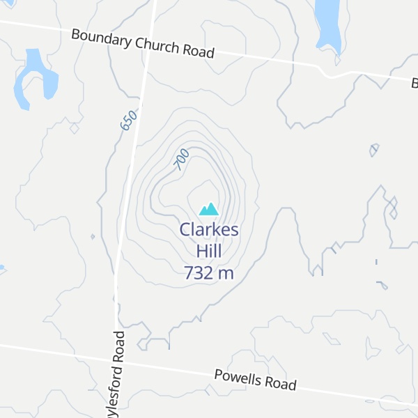 Map of Clarkes Hill