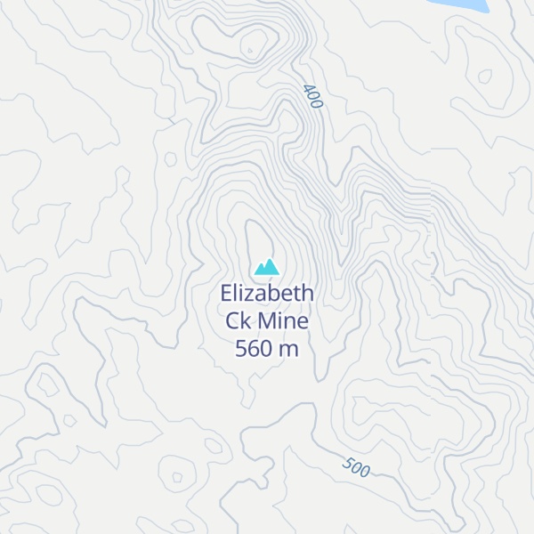 Map of Elizabeth Ck Mine