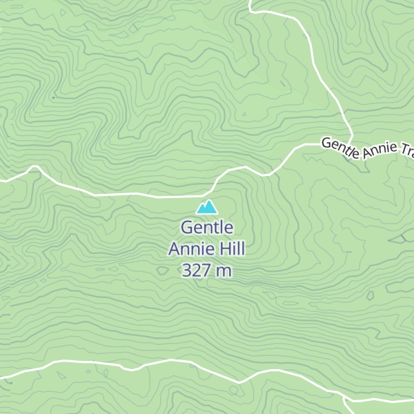 Map of Gentle Annie Hill