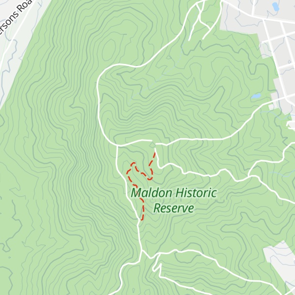 Map of Mount Tarrangower