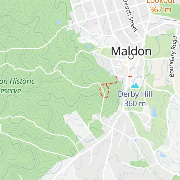 Map of Anzac Hill