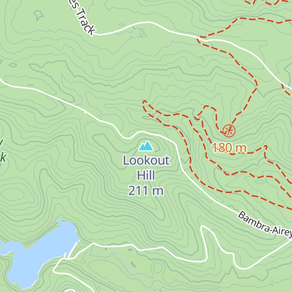 Map of Lookout Hill