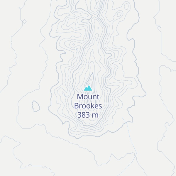 Map of Mount Brookes
