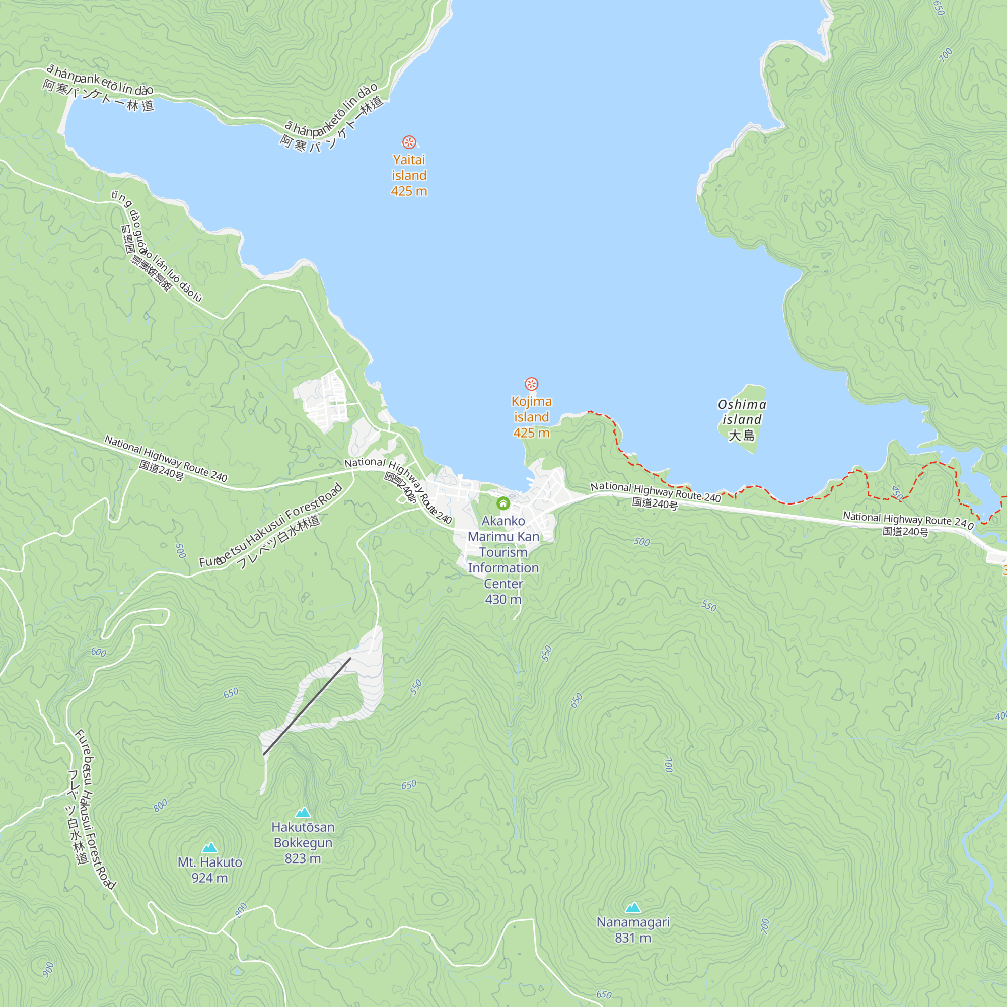 Akanko Marimu Kan Tourism Information Center map