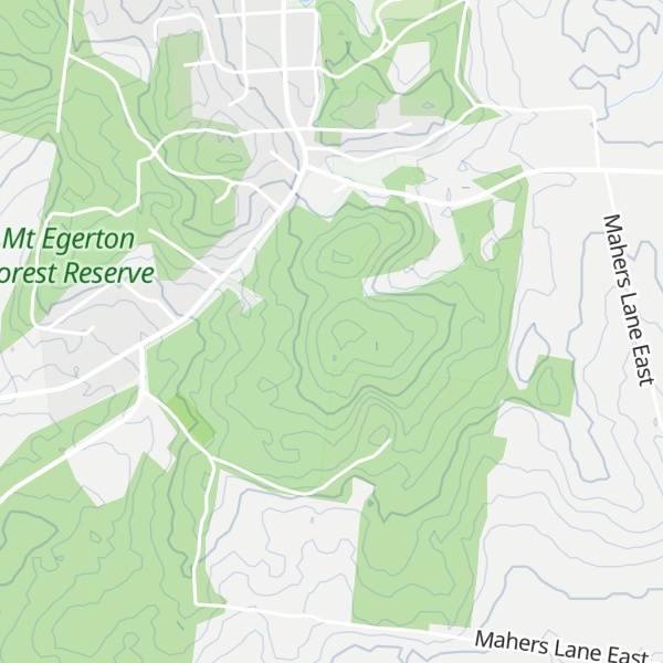 Map of Mount Egerton