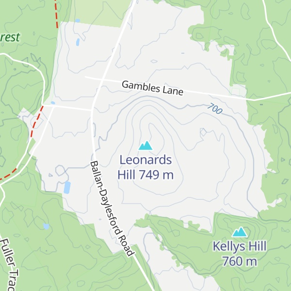 Map of Leonards Hill