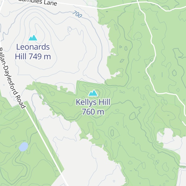 Map of Kellys Hill