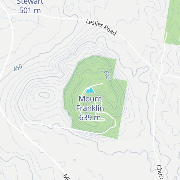 Map of Mount Franklin