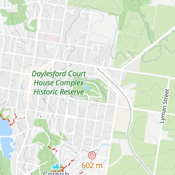 Map of Wombat Hill