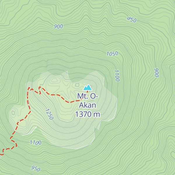 Map of Mt. O-Akan