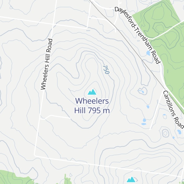 Map of Wheelers Hill