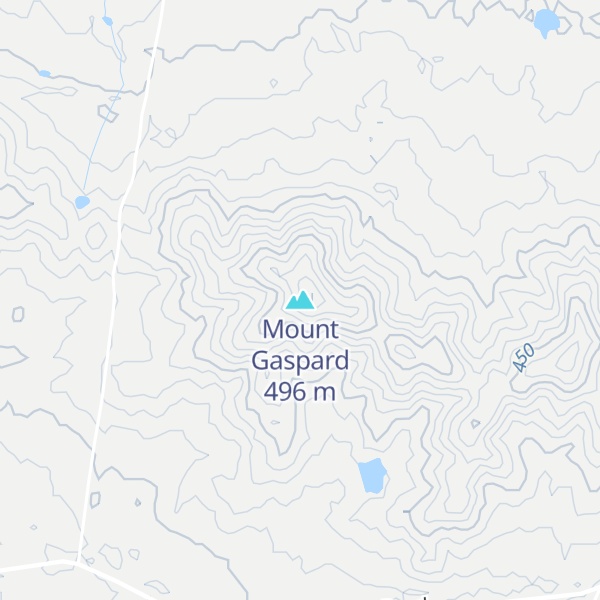 Map of Mount Gaspard