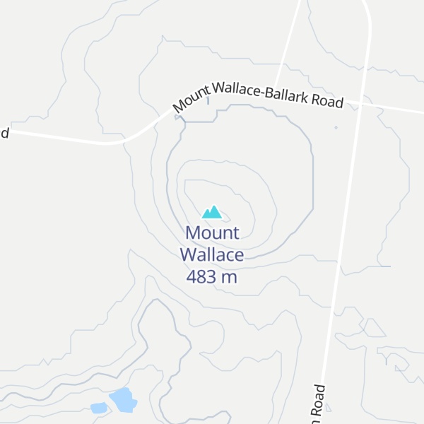 Map of Mount Wallace