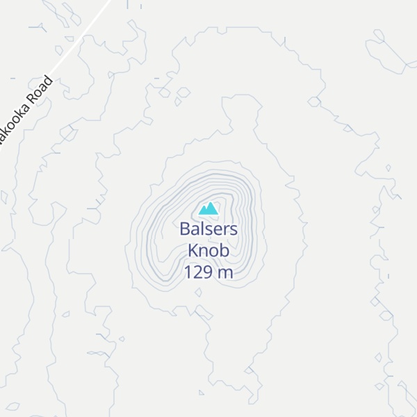 Map of Balsers Knob