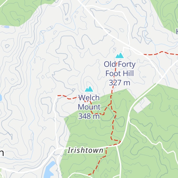 Map of Welch Mount