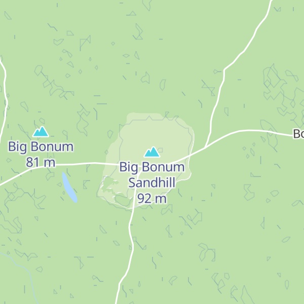 Map of Big Bonum Sandhill