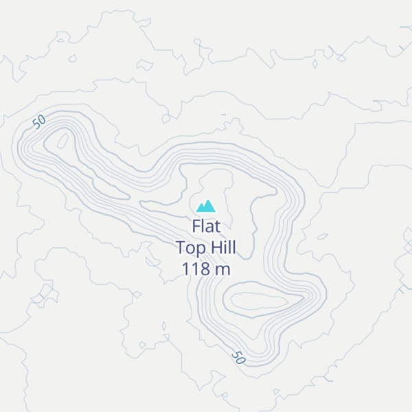 Map of Flat Top Hill
