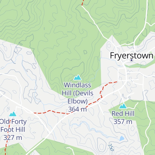 Map of Windlass Hill (Devils Elbow)