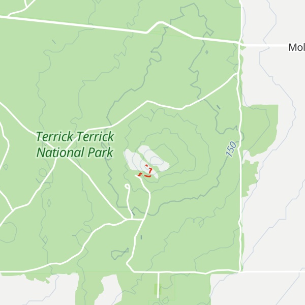 Map of Mount Terrick Terrick