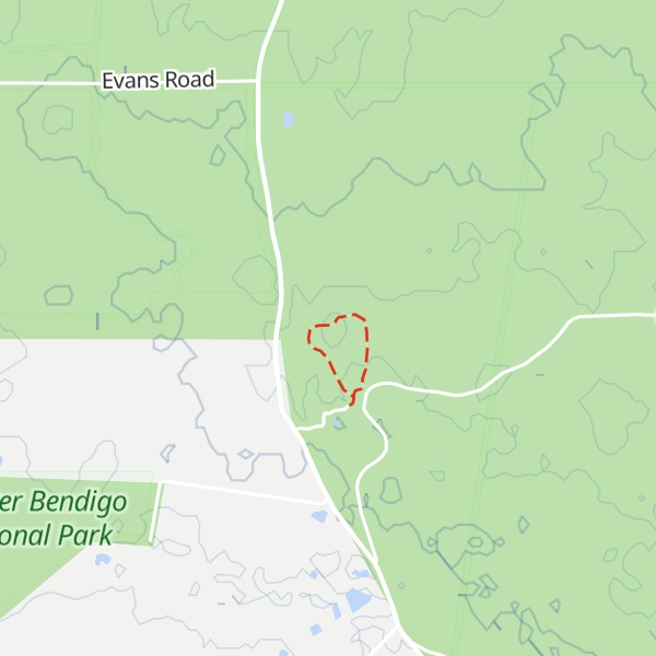 Map of Whipstick Hill
