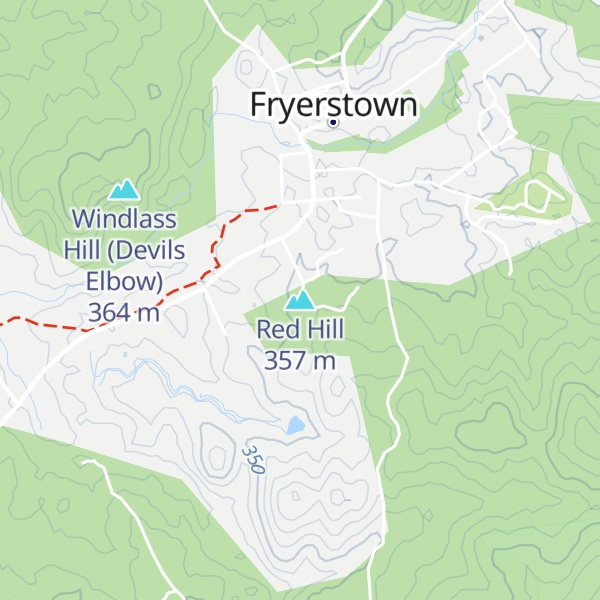 Map of Red Hill
