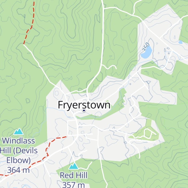 Map of Old Windlass Hill
