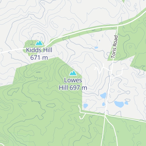 Map of Lowes Hill