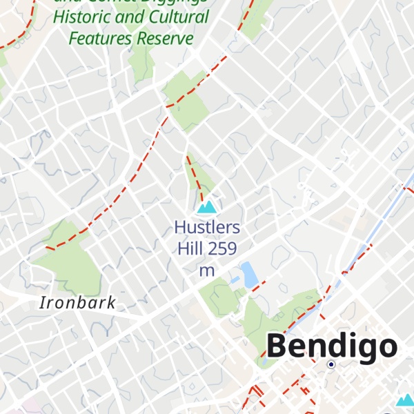 Map of Hustlers Hill