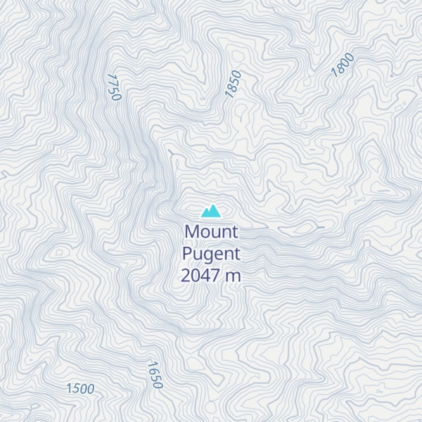 Map of Mount Pugent