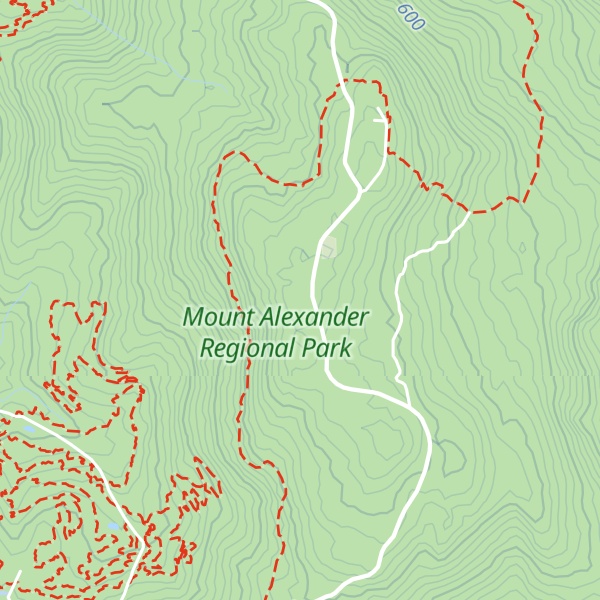 Map of Mount Alexander