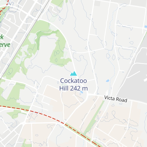 Map of Cockatoo Hill