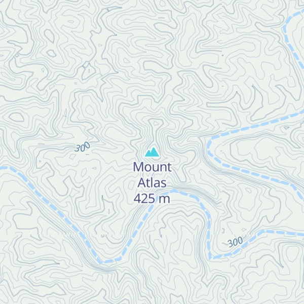 Map of Mount Atlas