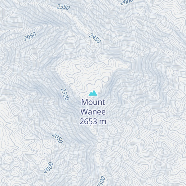 Map of Mount Wanee