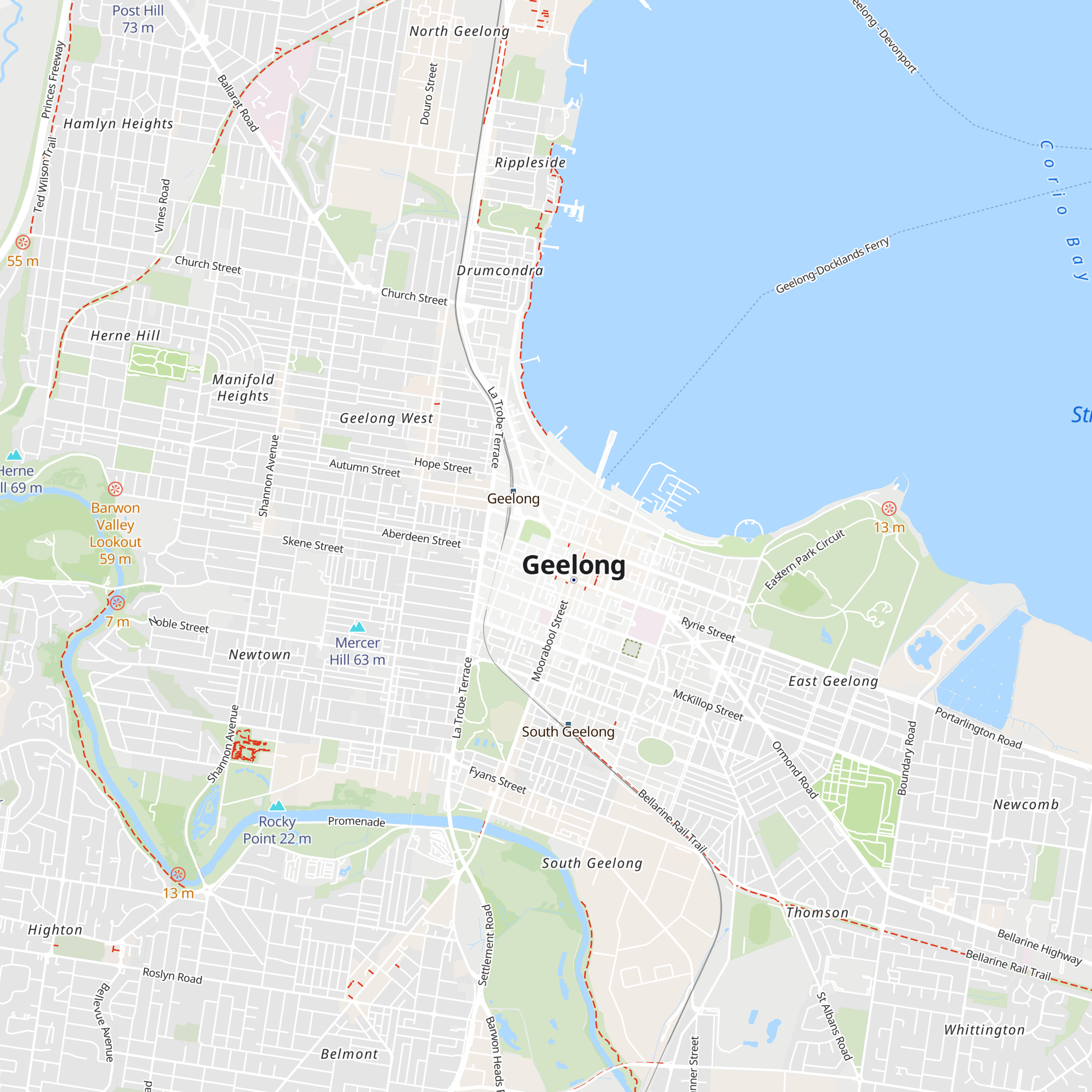 Geelong Visitor Information Centre map