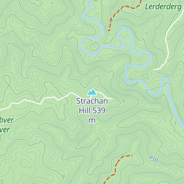 Map of Strachan Hill