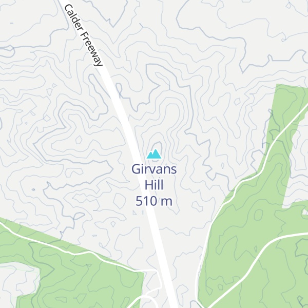Map of Girvans Hill