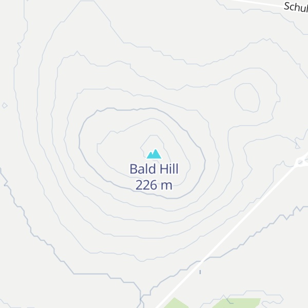 Map of Bald Hill