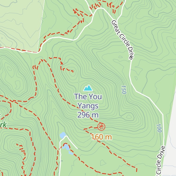Map of The You Yangs