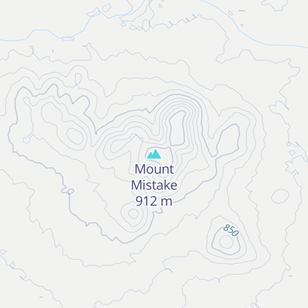 Map of Mount Mistake