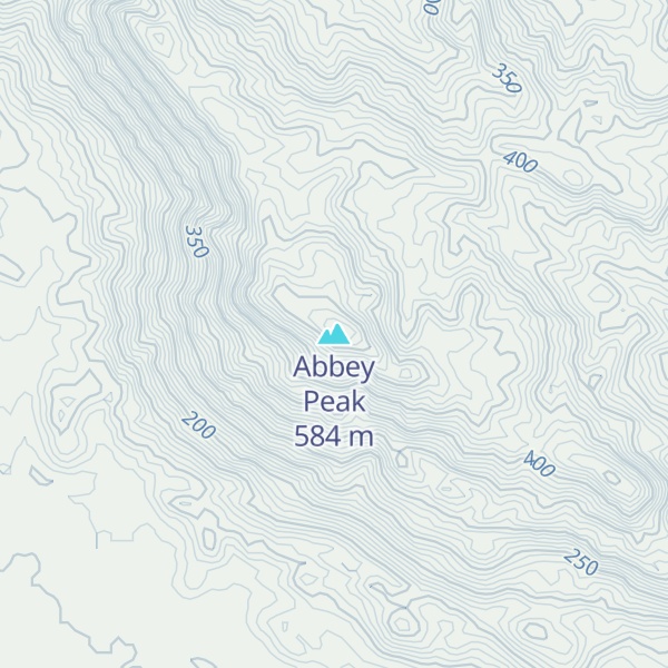 Map of Abbey Peak