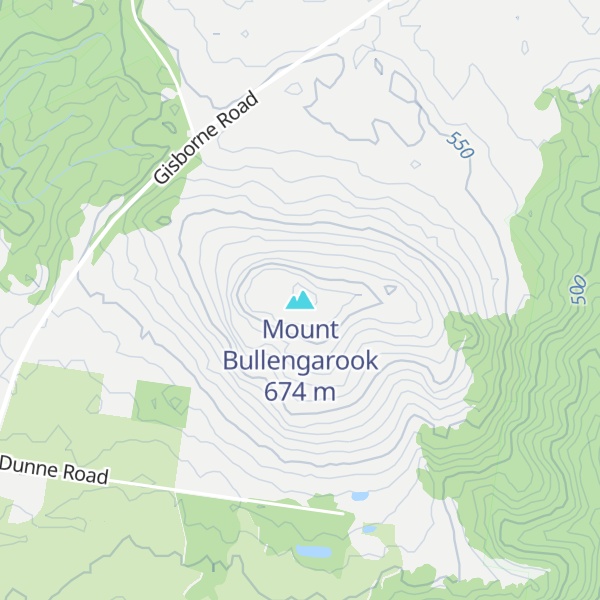 Map of Mount Bullengarook